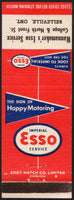 Vintage matchbook cover IMPERIAL ESSO SERVICE Wannamaker Belleville Ontario Canada