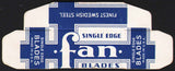 Vintage box FAN BLADES Single Edge razor blades unused new old stock n-mint