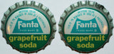 Soda pop bottle caps Lot of 12 FANTA GRAPEFRUIT by COCA COLA cork new old stock