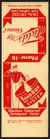 Vintage matchbook cover FIELDS My Cleaner Fort Collins Colorado salesman sample