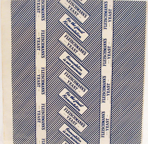 Vintage waxed wrapper FLEISCHMANNS YEAST Standard Brands Inc New York NY n-mint