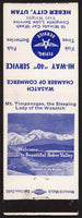 Vintage matchbook cover FLYING A SERVICE gas oil Hi-Way 40 Service Heber City Utah