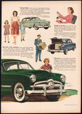 Vintage magazine ad FORD 49 AUTOMOBILES 1948 two page customers pictured