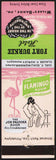 Vintage matchbook cover FORT DURKEE HOTEL coal flamingo Palooka Wilkes Barre PA