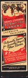Vintage matchbook cover FRANK PALUMBOS CAFES Atlantic City Miami salesman sample
