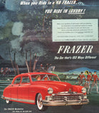 Vintage magazine ad FRAZER 1949 Kaiser Frazer automobile Ride in Luxury