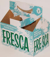 Vintage soda pop bottle carton FRESCA The Coca Cola Company 10oz size n-mint
