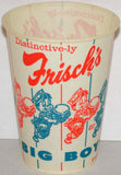 Vintage paper cup FRISCHS BIG BOY with boy pictured 1965 unused new old stock n-mint+