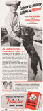 Vintage magazine ad FRISKIES DOG FOOD Carnation from 1948 Roy Rogers pictured