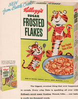 Vintage magazine ad KELLOGGS FROSTED FLAKES 1953 Tony Jr and Katy the Kangaroo