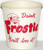 Vintage paper cup FROSTIE root beer elf picture 3oz unused new old stock n-mint+