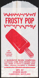 Vintage bag FROSTY POP confection picture Stoker Sales Cambridge Maryland unused