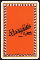 Vintage playing card FROZEN GOLD ICE CREAM with the Cream Of Creams slogan