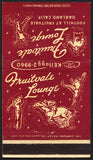Vintage matchbook cover FRUITVALE LOUNGE sports figures pictured Oakland California