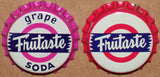 Vintage soda pop bottle caps FRUTASTE Collection of 3 different new old stock