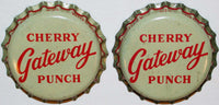 Soda pop bottle caps Lot of 25 GATEWAY CHERRY cork lined unused new old stock