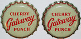 Soda pop bottle caps Lot of 12 GATEWAY CHERRY cork lined unused new old stock
