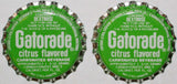 Soda pop bottle caps Lot of 25 GATORADE CITRUS plastic lined new old stock