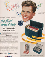 Vintage magazine ad GENERAL ELECTRIC RADIOS from 1946 Frank Sinatra pictured