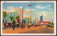 Vintage postcard GENERAL EXHIBITS GROUP 1933 Chicago Worlds Fair linen used condition