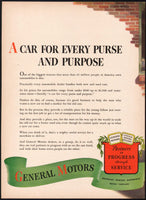 Vintage magazine ad GENERAL MOTORS 1941 two page kids pedal car Chenoweth artwork