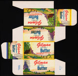 Vintage box GILMAN BUTTER Gilman Creamery Minnesota farm scene unused n-mint