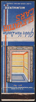 Vintage matchbook cover GLOBE VAN DOORN Corp Elevator Cars Milwaukee Wisconsin
