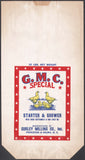 Vintage bag G M C SPECIAL Starter Grower chickens pictured Gurley Princeton Selma NC