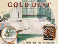 Vintage magazine ad GOLD DUST WASHING POWDER from 1922 box picturing The Twins