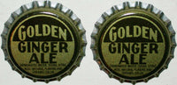 Soda pop bottle caps Lot of 100 GOLDEN GINGER ALE plastic lined new old stock