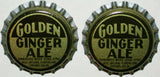 Soda pop bottle caps Lot of 25 GOLDEN GINGER ALE plastic lined new old stock