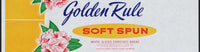 Vintage bread wrapper GOLDEN RULE SOFT SPUN Seattle Tacoma Washington unused