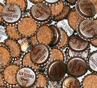 Soda pop bottle caps Lot of 25 GOODY CHOCOLATE with boy cork lined new old stock