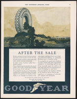 Vintage magazine ad GOODYEAR TIRE and RUBBER COMPANY from 1926 Balloon tire pictured