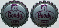 Soda pop bottle caps Lot of 25 GOODY GRAPE boys face plastic lined new old stock