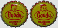 Soda pop bottle caps Lot of 25 GOODY STRAWBERRY boys face plastic new old stock