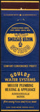 Vintage matchbook cover GOULDS WATER SYSTEMS Muller Plumbing Annandale Minnesota