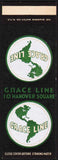 Vintage matchbook cover GRACE LINE 10 Hanover Square New York salesman sample