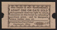 Vintage ticket GRANADA THEATRE Springfield Missouri unused new old stock n-mint+
