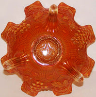 Vintage CARNIVAL GLASS Fenton Grape Cable Persian Medallion large bowl n-mint