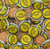Soda pop bottle caps Lot of 12 GRAPEFRUIT SODA cork lined unused new old stock