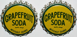 Soda pop bottle caps Lot of 12 GRAPEFRUIT SODA cork lined unused new old stock