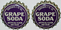 Soda pop bottle caps Lot of 100 GRAPE SODA #2 cork lined unused new old stock