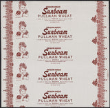 Vintage bread wrapper GRAVEM-INGLIS SUNBEAM Pullman Wheat Stockton California