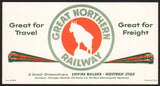 Vintage ink blotter GREAT NORTHERN RAILWAY Rocky the goat and trains pictured n-mint