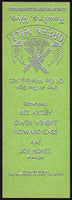 Vintage matchbook cover GREEN MILL bar windmill Rawlins Wyoming salesman sample