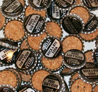 Soda pop bottle caps Lot of 25 GRILLI ROCK and RYE cork unused new old stock