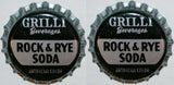 Soda pop bottle caps Lot of 25 GRILLI ROCK and RYE cork unused new old stock