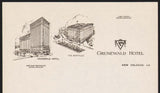 Vintage letterhead GRUNEWALD HOTEL The Bienville Benaglia New Orleans LA n-mint