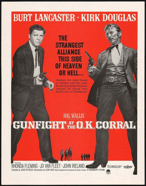 Vintage magazine ad GUNFIGHT AT THE OK CORRAL movie 1957 Lancaster Kirk Douglas